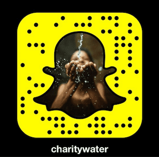 charity water snapchat
