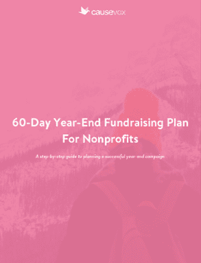 CauseVox's 60-Day Year-End Fundraising Plan For Nonprofits