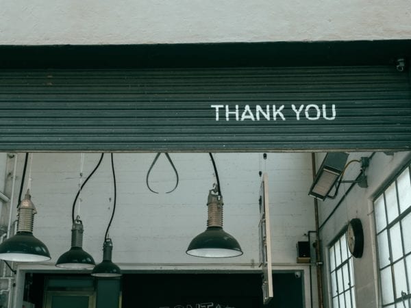 A Thank You Note To Fundraisers