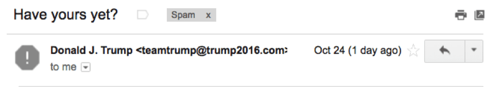 trump email subject line