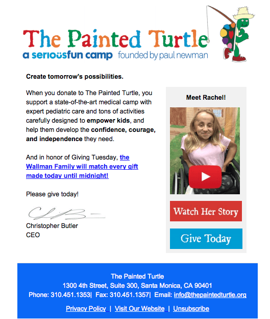 #GivingTuesday email
