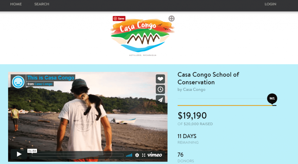 Casa Congo Causevox Campaign