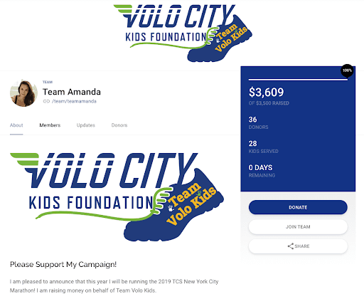 Volo City Kids Foundation Donation Page