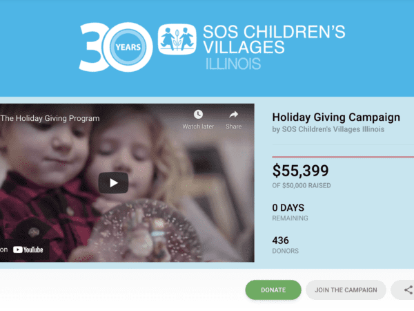 Customer Story: SOS Children's Villages Raises Over $55k Through Their Virtual Toy Drive