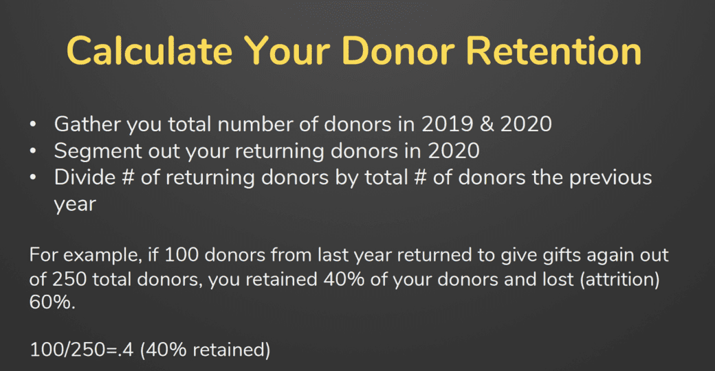 Calculate-donor-retention