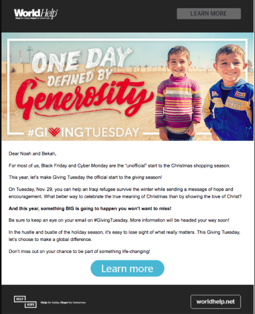 #GivingTuesday-Email